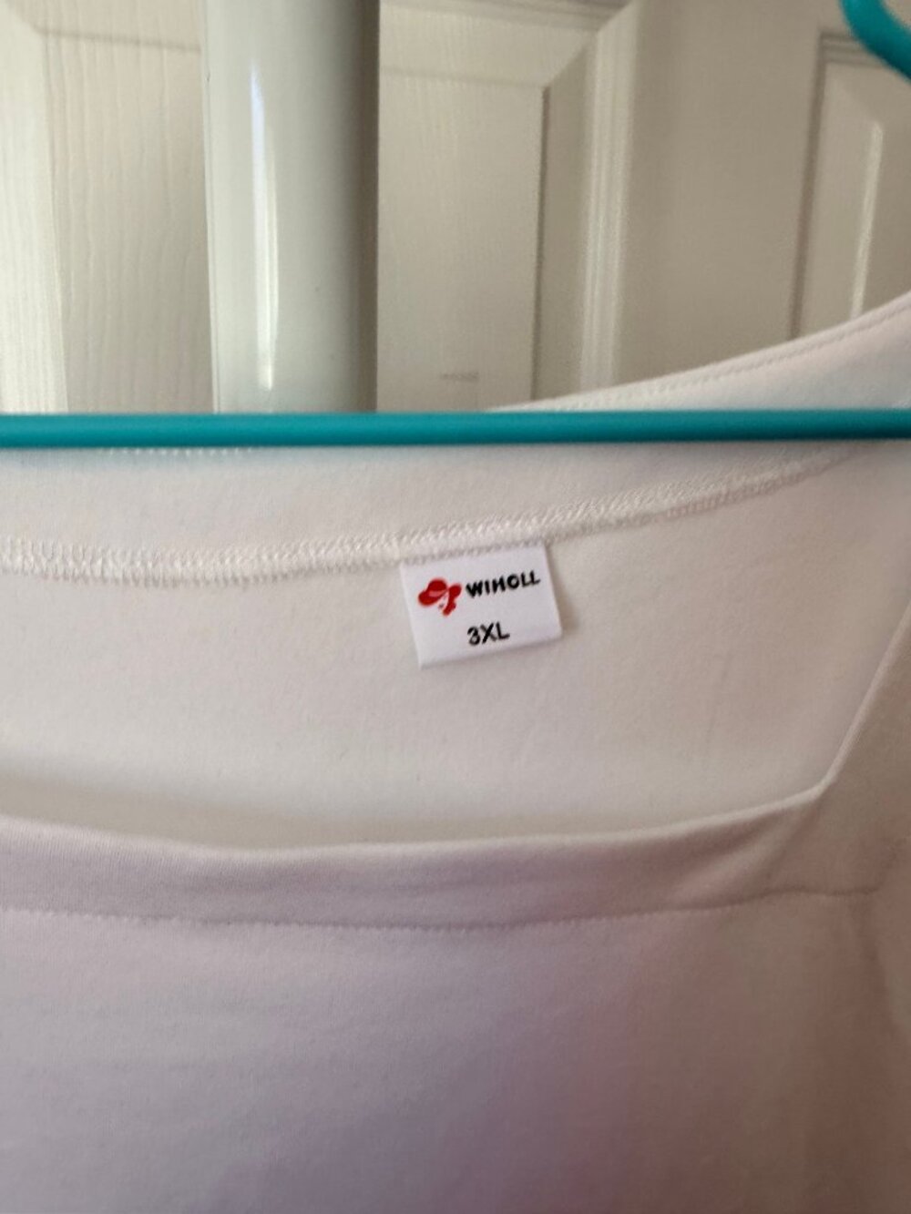 Three Shirt Bundle Square Neck Shirt Lot of 3 White Black Striped 3XL - Picture 4 of 7